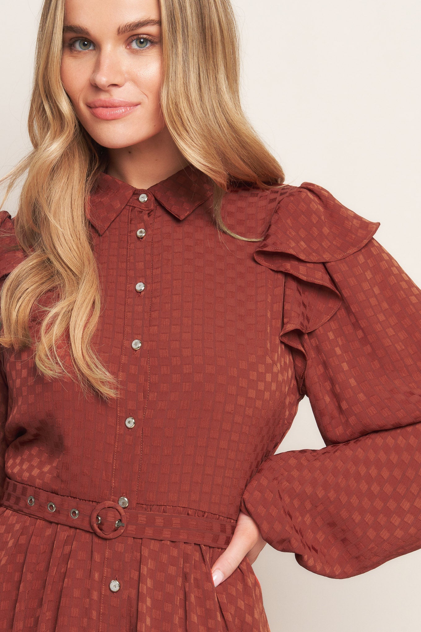 CALL IT LOVE WOVEN MINI DRESS Flying Tomato